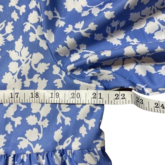 Made with ❤️ Blue Size XXL Printed Knee Length Tunic Dress - Picture 7 of 13